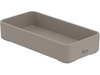 Recipient accesorii baie Roca Ona 15cm, nisipiu