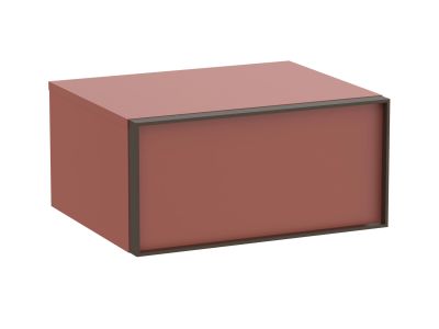 Dulap auxiliar suspendat Roca Inspira cu un sertar, 60cm, rosu terracota