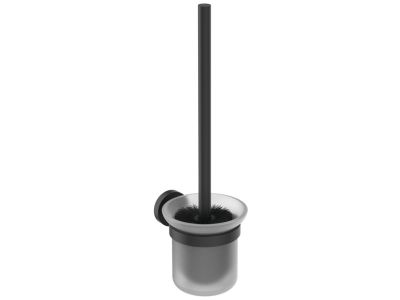 Suport perie WC Ideal Standard, sticla , colectia IOM negru mat