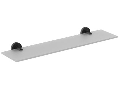 Etajera sticla Ideal Standard 52 cm, colectia IOM negru mat