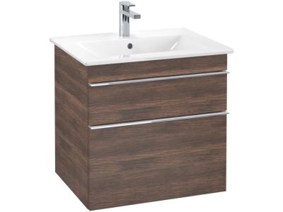 Dulap baza suspendat Villeroy & Boch Venticello 603x590x502 mm cu doua sertare, stejar Arizona