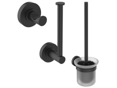Set accesorii de baie Ideal Standard IOM I negru mat