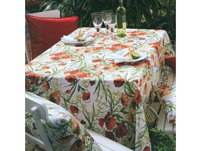 Fata de masa Sander Prints Alvor 150x250cm, bumbac 100%, 1 Red