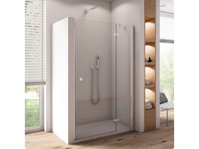 Usa de dus batanta cu segment fix Ronal (SanSwiss) Annea AN13 120cm dreapta, sticla securizata 6mm