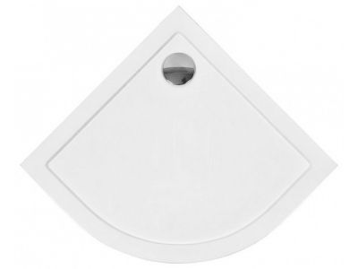 Cadita de dus semirotunda Besco Aron Slim 90x90cm
