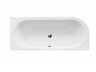 Cada baie asimetrica Besco Avita Slim 170x75cm, acril, incastrabila, orientare dreapta