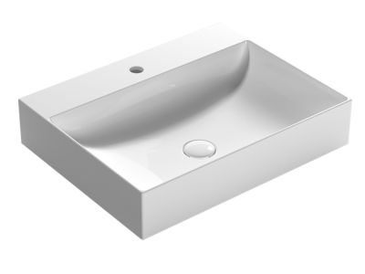 Lavoar Globo Le Lastre cu margine subtire 60x47cm, montare pe mobilier, alb