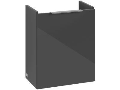 Dulap baza Villeroy & Boch Architectura cu o usa, 430x520mm, orientare stanga, gri