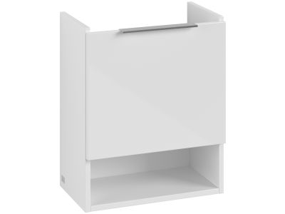 Dulap baza Villeroy & Boch Architectura cu o usa si raft, 430x520mm, orientare dreapta, alb