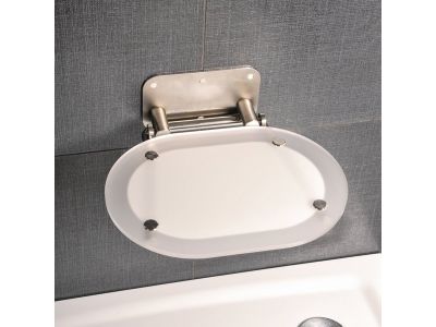 Scaun pliabil pentru dus Ravak Ovo Chrome, max 150kg, crom