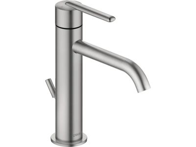Baterie lavoar Duravit Balcoon M, ventil pop-up, FreshStart, MinusFlow, inox periat