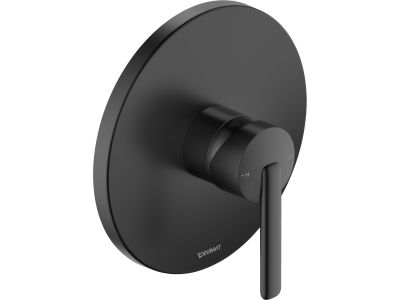 Baterie dus Duravit Balcoon, cu montaj incastrat, necesita corp ingropat, negru mat