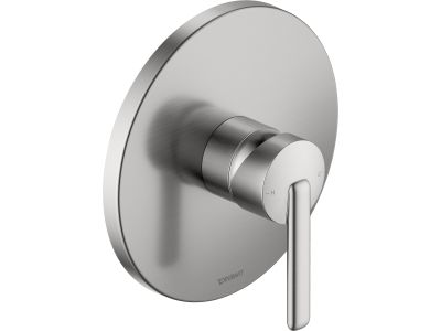 Baterie dus Duravit Balcoon, cu montaj incastrat, necesita corp ingropat, inox periat