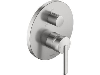 Baterie cada - dus Duravit Balcoon cu montaj incastrat, necesita corp ingropat, inox periat
