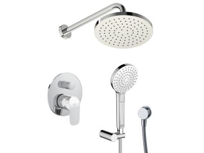 Sistem de dus incastrat Ideal Standard Ceraflex Ideal Rain Evo cu 2 consumatori
