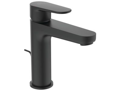 Baterie lavoar Ideal Standard Cerafine O h120, ventil metalic pop-up, negru mat