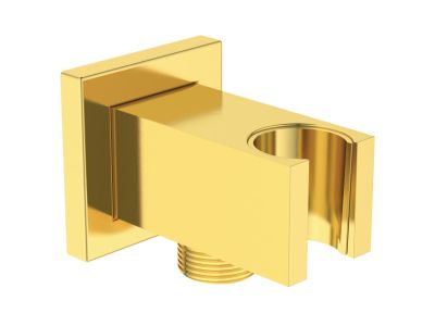 Conector FixFit Ideal Standard Ideal Rain Square cu agatatoare de dus, auriu periat
