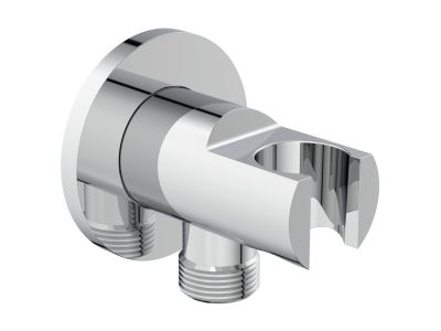Conector FixFit Ideal Standard Ideal Rain Round cu agatatoare de dus, crom