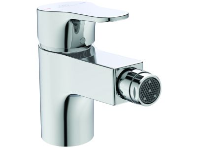 Baterie bideu Ideal Standard Cerabase, ventil pop-up, crom