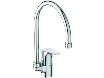 Baterie bucatarie Ideal Standard Cerabase, pipa inalta rotativa, crom