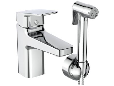 Baterie lavoar Ideal Standard Ceraplan 75 cu dus tip bideu pentru igiena intima, fara ventil