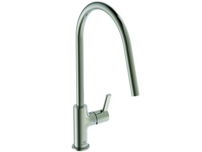 Baterie bucatarie Ideal Standard Gusto, 226mm, pipa tubulara R rotativa, silver storm