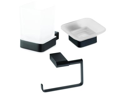 Set accesorii baie Bemeta Nero 3 piese