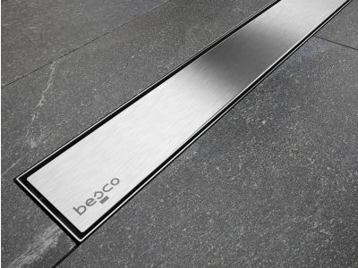 Pachet rigola de dus Besco Virgo Duo cu capac 70cm, crom