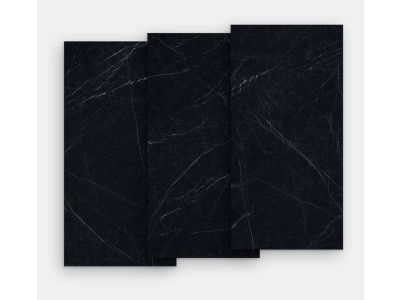 Gresie portelanata FMG Marmi Classici Maxfine 75x37.5cm, 6mm, Black Marquinia Lucidato