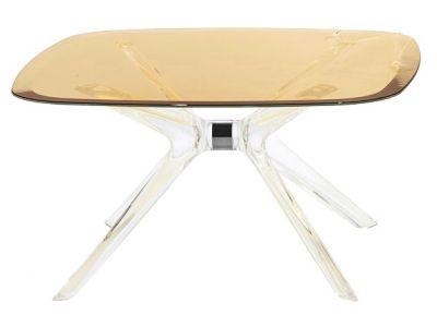 Masuta Kartell Blast design Philippe Starck, 80x80cm, h40cm, crom-bronz transparent