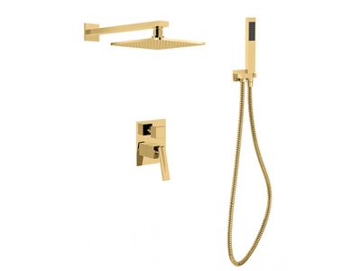 Sistem de dus incastrat Besco Aspira II, auriu
