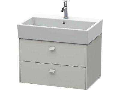 Dulap baza suspendat Duravit Brioso 684x442mm, cu doua sertare , gri ciment mat