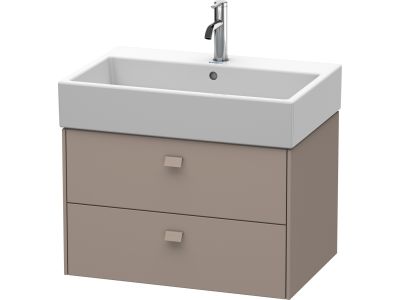 Dulap baza suspendat Duravit Brioso 684x442mm, cu doua sertare, bazalt mat