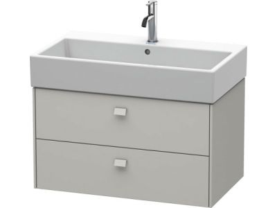 Dulap baza suspendat Duravit Brioso 784x442mm, cu doua sertare , gri ciment mat