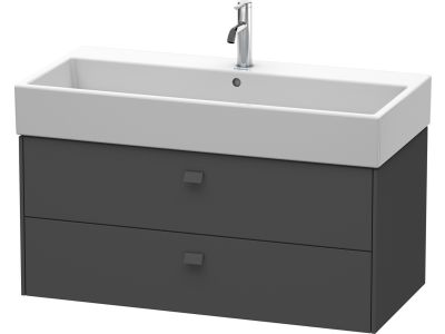 Dulap baza suspendat Duravit Brioso 984x442mm, cu doua sertare, grafit mat