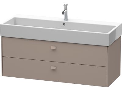 Dulap baza suspendat Duravit Brioso 1184x442mm, cu doua sertare, bazalt mat