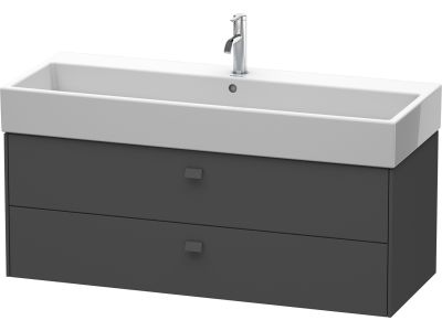 Dulap baza suspendat Duravit Brioso 1184x442mm, cu doua sertare, grafit mat