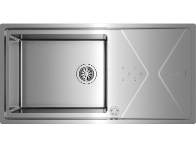 Chiuveta bucatarie Teka Brooklyn 60 M-XP 1B1D Plus, 984 x 504mm, inox