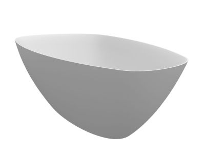 Cada freestanding Riho Toledo 158x110cm, compozit, alb mat