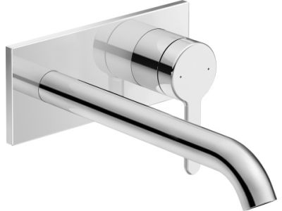 Baterie lavoar Duravit C.1 de perete, pipa 225mm, fara ventil, necesita corp ingropat