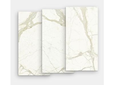 Gresie portelanata FMG Marmi Classici Maxfine 75x37.5cm, 6mm, Calacatta Lucidato