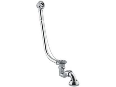 Sifon click-clack cu preaplin Besco Retro pentru cazi freestanding, crom