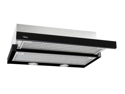 Hota telescopica Teka CNL 6415 Black, 2 trepte + turbo, max 312 mc/h, 60cm
