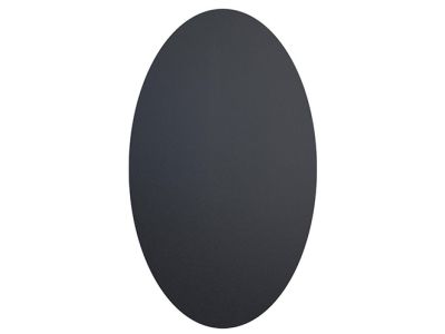 Set 8 etichete ovale autoadezive tip tabla de scris Securit 4,7x8x0,004cm, negru