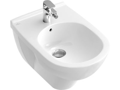 Bideu suspendat Villeroy & Boch O.Novo 56x36cm, Alb Alpin