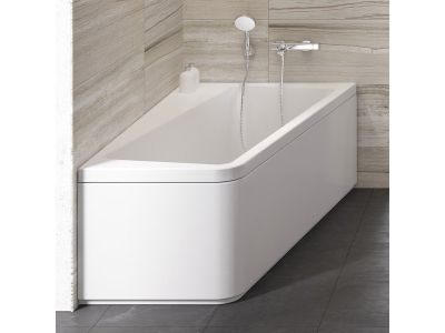 Panou frontal pentru cada asimetrica Ravak Concept 10° 160cm dreapta, alb