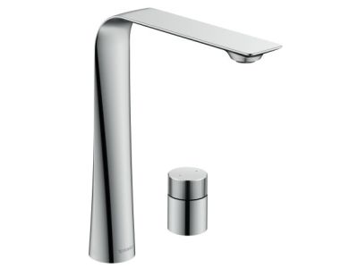 Baterie lavoar Duravit D.1 250 din doua elemente, montare pe lavoar, actionare rotativa, crom