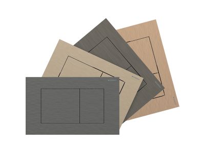 Clapeta cu dubla actionare Geberit Sigma40 faiantabila, butoane dreptunghiulare, inox lacuit