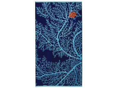 Prosop de plaja Descamps Voyage Aquatique 100x180cm Albastru Marin