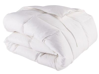 Pilota Descamps Nuit Sublime 2 200g/mp, 140x200cm combinabila, puf si pene gasca, alb